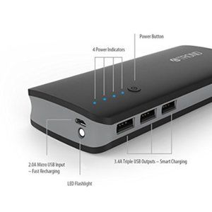 Portable Charger, TROND® Bolt 12500mAh Power Bank External Battery Pack